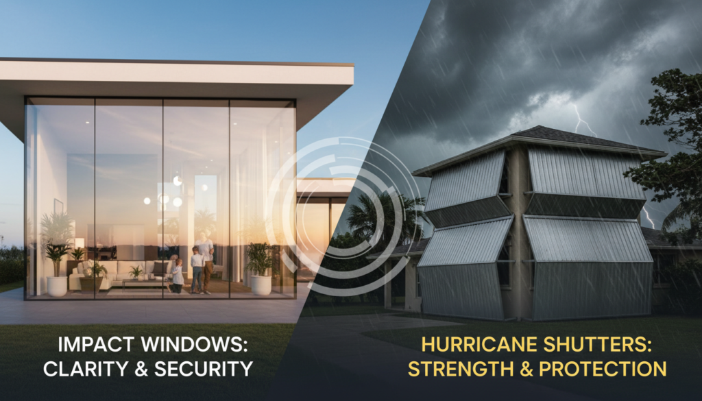 impact windows vs hurricane shutters which is better